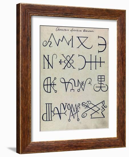 Cabbalistic Signs and Sigils, 18th Century-Science Source-Framed Giclee Print