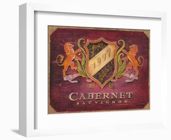 Cabernet Label-Angela Staehling-Framed Art Print