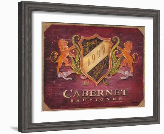 Cabernet Label-Angela Staehling-Framed Art Print