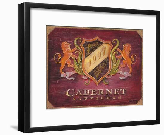 Cabernet Label-Angela Staehling-Framed Art Print