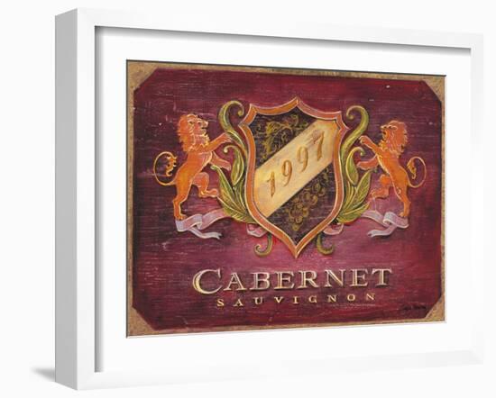 Cabernet Label-Angela Staehling-Framed Art Print