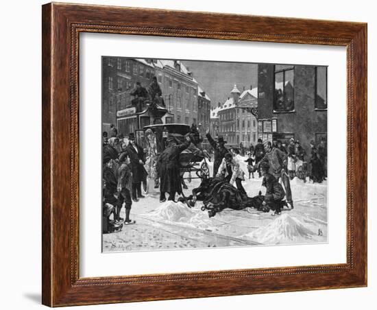 Cabhorse Collapses-Erik Henningsen-Framed Art Print