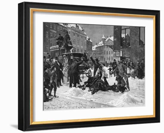 Cabhorse Collapses-Erik Henningsen-Framed Art Print