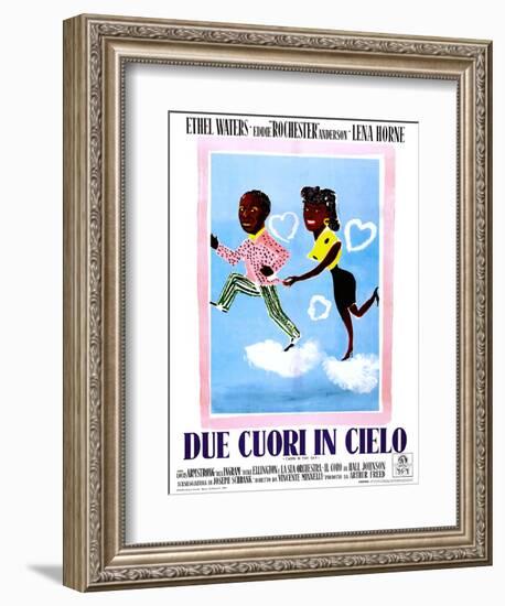 Cabin in the Sky, (aka Due Cuori in Cielo), Italian Poster Art, 1943-null-Framed Premium Giclee Print