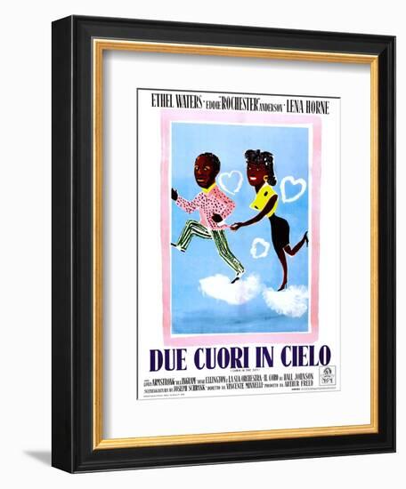 Cabin in the Sky, (aka Due Cuori in Cielo), Italian Poster Art, 1943-null-Framed Premium Giclee Print