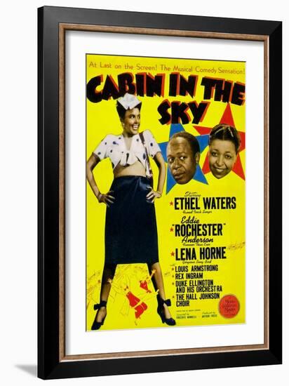 Cabin In The Sky, Lena Horne, Eddie 'Rochester' Anderson, Ethel Waters, 1943--Framed Art Print