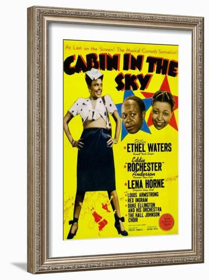 Cabin In The Sky, Lena Horne, Eddie 'Rochester' Anderson, Ethel Waters, 1943-null-Framed Premium Giclee Print