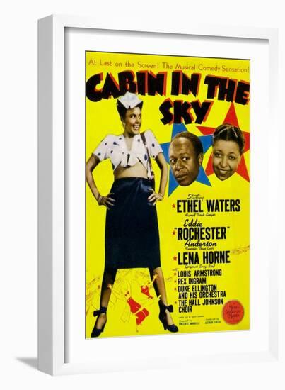 Cabin In The Sky, Lena Horne, Eddie 'Rochester' Anderson, Ethel Waters, 1943-null-Framed Premium Giclee Print