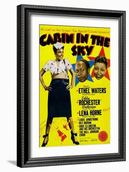 Cabin In The Sky, Lena Horne, Eddie 'Rochester' Anderson, Ethel Waters, 1943-null-Framed Premium Giclee Print