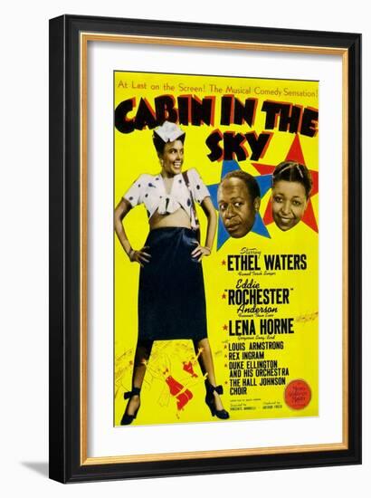 Cabin In The Sky, Lena Horne, Eddie 'Rochester' Anderson, Ethel Waters, 1943-null-Framed Premium Giclee Print