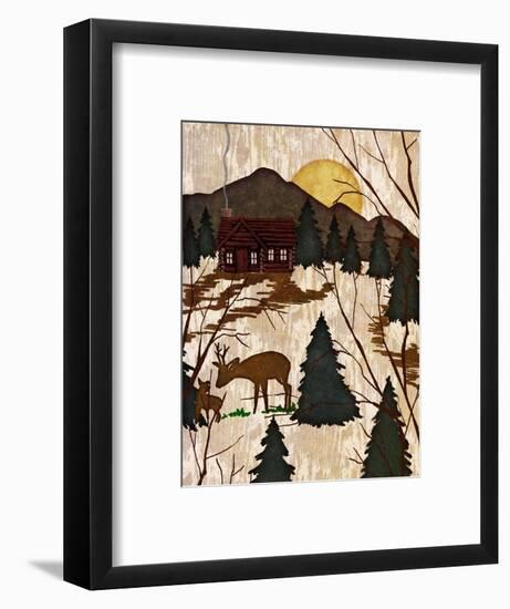 Cabin in the Woods II-Nicholas Biscardi-Framed Premium Giclee Print