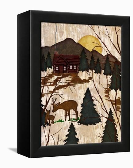 Cabin in the Woods II-Nicholas Biscardi-Framed Stretched Canvas