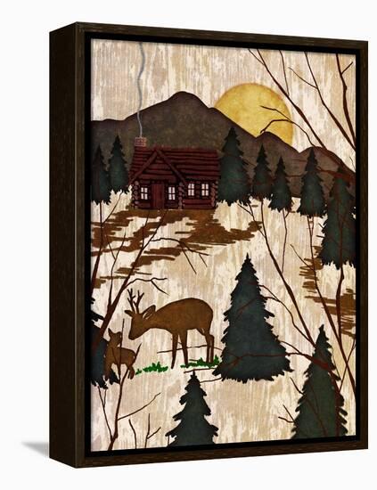 Cabin in the Woods II-Nicholas Biscardi-Framed Stretched Canvas