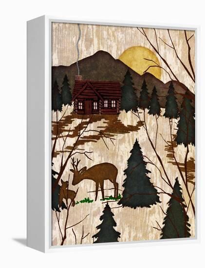 Cabin in the Woods II-Nicholas Biscardi-Framed Stretched Canvas