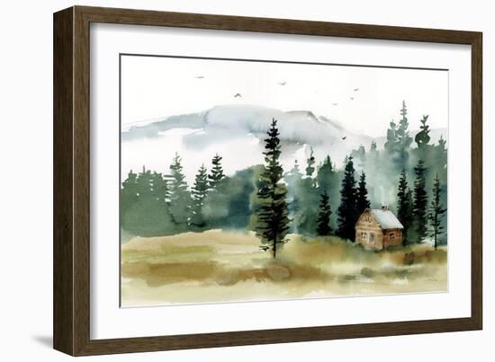 Cabin in the Woods-Katrina Pete-Framed Art Print