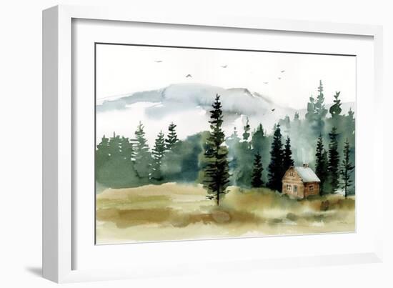 Cabin in the Woods-Katrina Pete-Framed Art Print