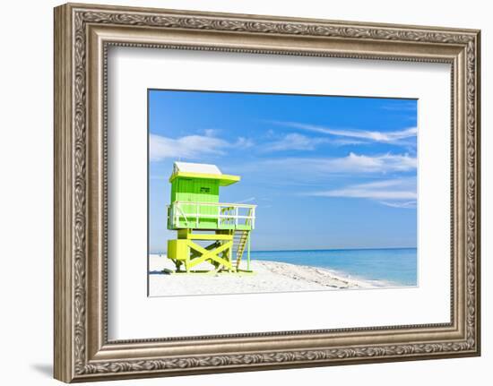 Cabin Miami Beach Florida-null-Framed Art Print