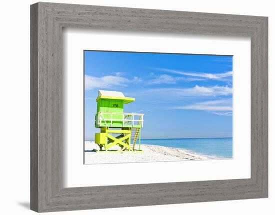 Cabin Miami Beach Florida-null-Framed Art Print