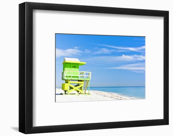 Cabin Miami Beach Florida-null-Framed Art Print