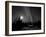 Cabin under Northern Lights and Full Moon, Northwest Territories, Canada March 2007-Eric Baccega-Framed Photographic Print