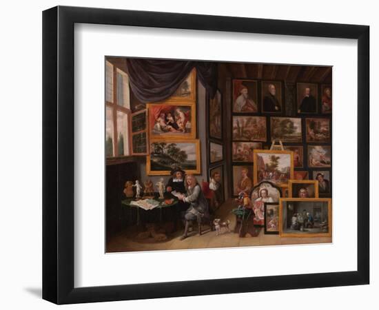 Cabinet D'amateur, 17Th Century (Oil on Canvas)-David the Younger Teniers-Framed Giclee Print