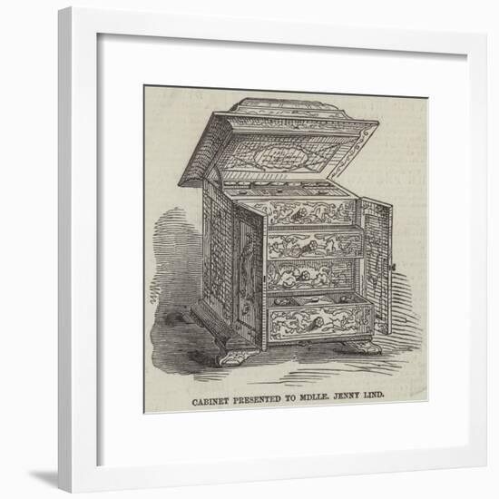 Cabinet Presented to Mademoiselle Jenny Lind-null-Framed Giclee Print