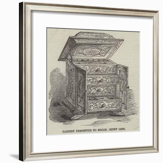 Cabinet Presented to Mademoiselle Jenny Lind-null-Framed Giclee Print
