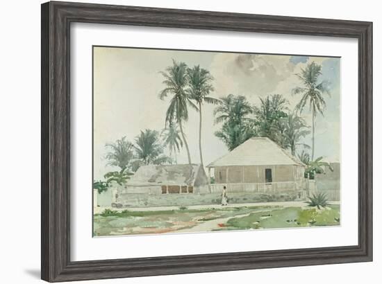 Cabins, Nassau, 1885-Winslow Homer-Framed Giclee Print