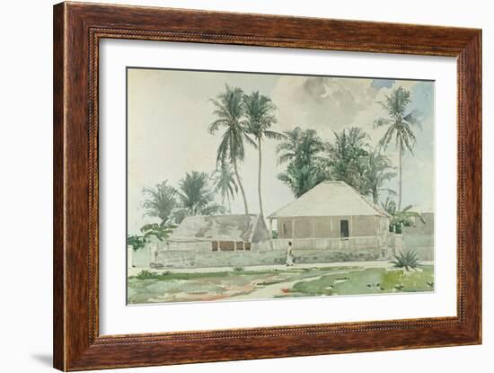 Cabins, Nassau, 1885-Winslow Homer-Framed Giclee Print