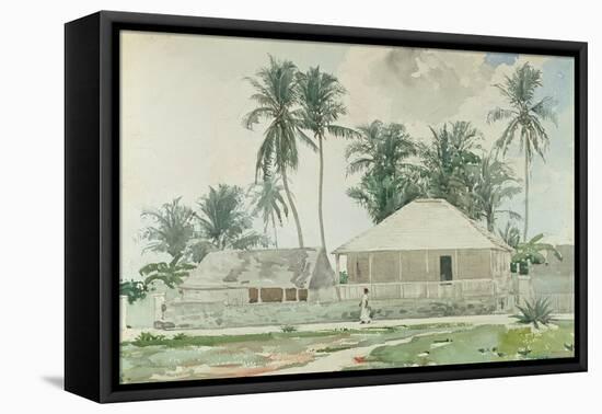 Cabins, Nassau, 1885-Winslow Homer-Framed Premier Image Canvas