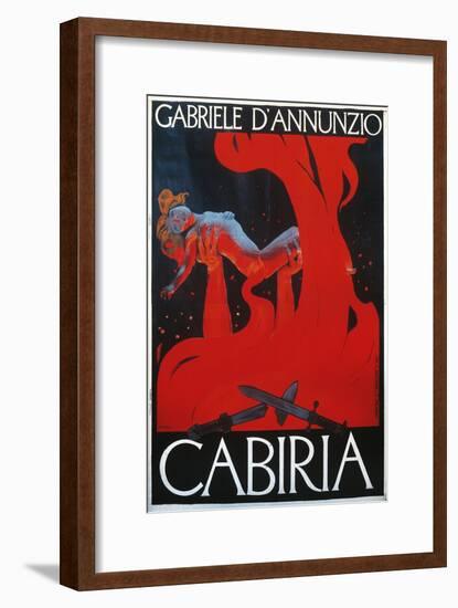 Cabiria, Written-Gabriele D'Annunzio-Framed Giclee Print