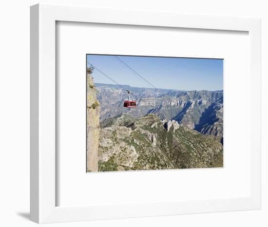 Cable Car at Barranca Del Cobre (Copper Canyon), Chihuahua State, Mexico, North America-Christian Kober-Framed Photographic Print