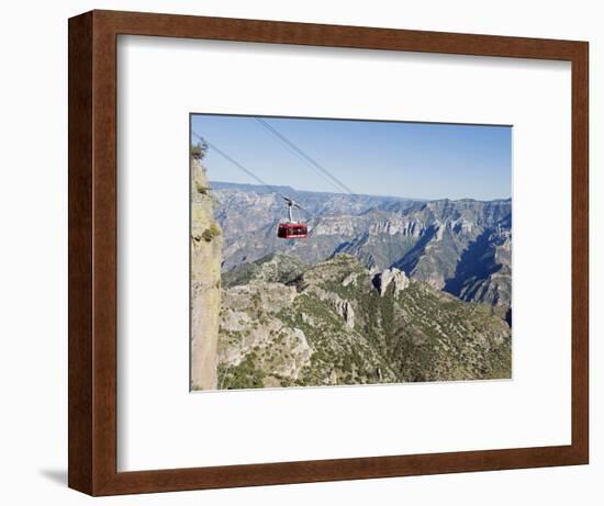 Cable Car at Barranca Del Cobre (Copper Canyon), Chihuahua State, Mexico, North America-Christian Kober-Framed Photographic Print