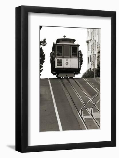 Cable Car Breaking the Crest-Christian Peacock-Framed Giclee Print