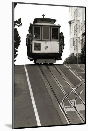 Cable Car Breaking the Crest-Christian Peacock-Mounted Giclee Print