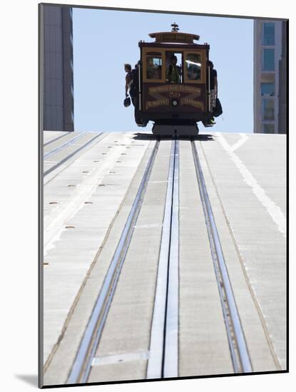 Cable Car Crossing California Street in San Francisco, California, USA-Gavin Hellier-Mounted Photographic Print