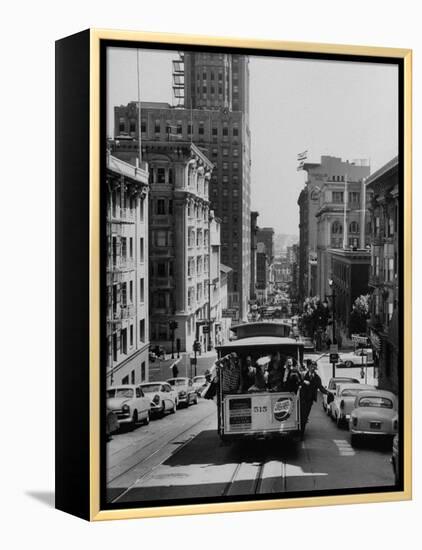 Cable Car Engagement Party-null-Framed Premier Image Canvas