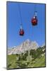 Cable Car Frara, in the Valley Kolfuschg, 'Puezgruppe' (Mountains) Behind, Dolomites, South Tyrol-Gerhard Wild-Mounted Photographic Print