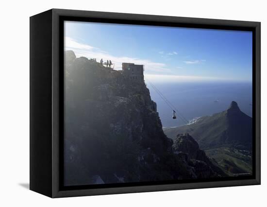 Cable Car Going up Table Mountain, Cape Town, South Africa, Africa-Yadid Levy-Framed Premier Image Canvas