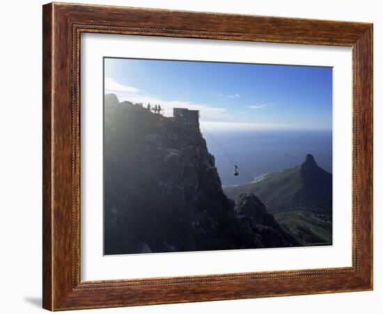 Cable Car Going up Table Mountain, Cape Town, South Africa, Africa-Yadid Levy-Framed Photographic Print