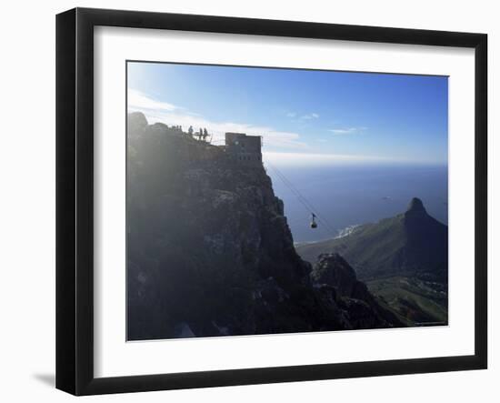 Cable Car Going up Table Mountain, Cape Town, South Africa, Africa-Yadid Levy-Framed Photographic Print