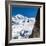 Cable Car in Front of Mt. Blanc from Mt. Brevent, Chamonix, Haute Savoie, Rhone Alpes, France-Jon Arnold-Framed Photographic Print