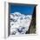 Cable Car in Front of Mt. Blanc from Mt. Brevent, Chamonix, Haute Savoie, Rhone Alpes, France-Jon Arnold-Framed Photographic Print