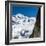 Cable Car in Front of Mt. Blanc from Mt. Brevent, Chamonix, Haute Savoie, Rhone Alpes, France-Jon Arnold-Framed Photographic Print