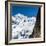 Cable Car in Front of Mt. Blanc from Mt. Brevent, Chamonix, Haute Savoie, Rhone Alpes, France-Jon Arnold-Framed Photographic Print