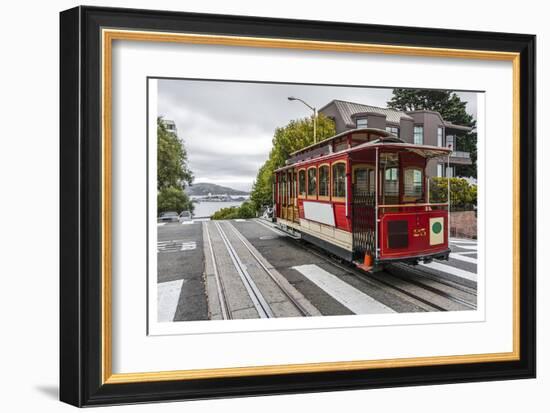 Cable Car in San Francisco-null-Framed Art Print