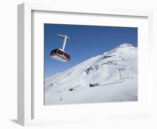 Cable Car, Rothorn Peak, Blauherd, Zermatt, Valais, Wallis, Switzerland-Walter Bibikow-Framed Photographic Print