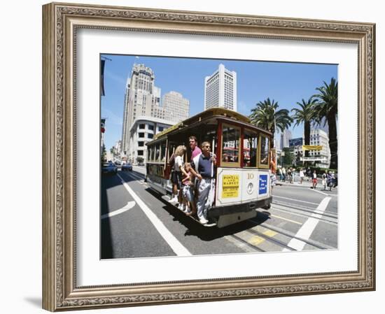 Cable Car, Union Square Area, San Francisco, California, USA-Robert Harding-Framed Photographic Print