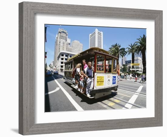 Cable Car, Union Square Area, San Francisco, California, USA-Robert Harding-Framed Photographic Print