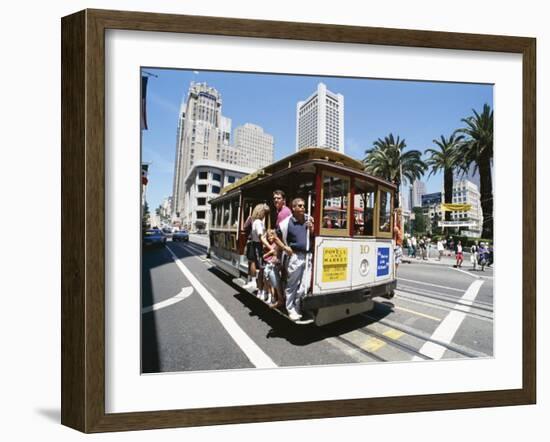 Cable Car, Union Square Area, San Francisco, California, USA-Robert Harding-Framed Photographic Print